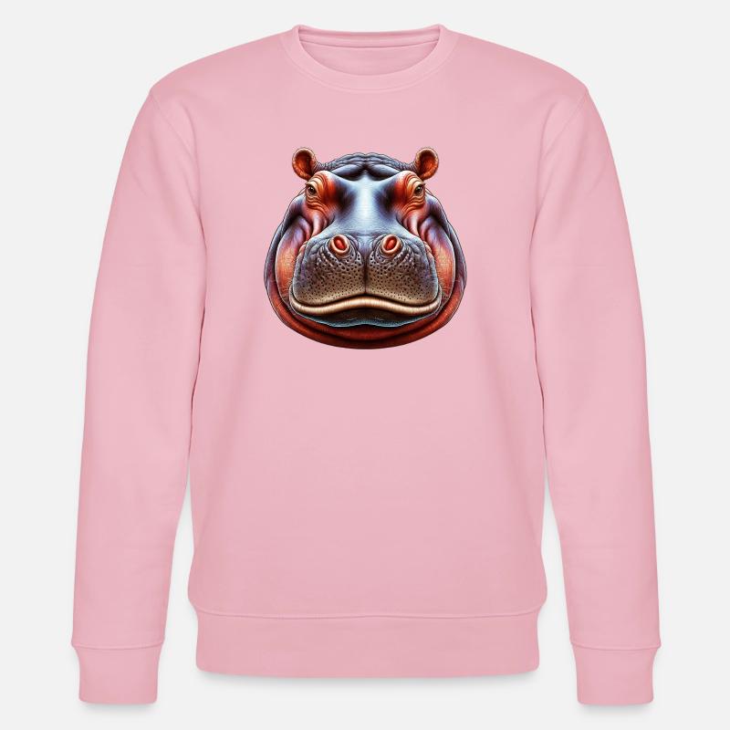 Nilpferd - Stanley/Stella Unisex Bio-Sweatshirt CHANGER  - Hellrosa