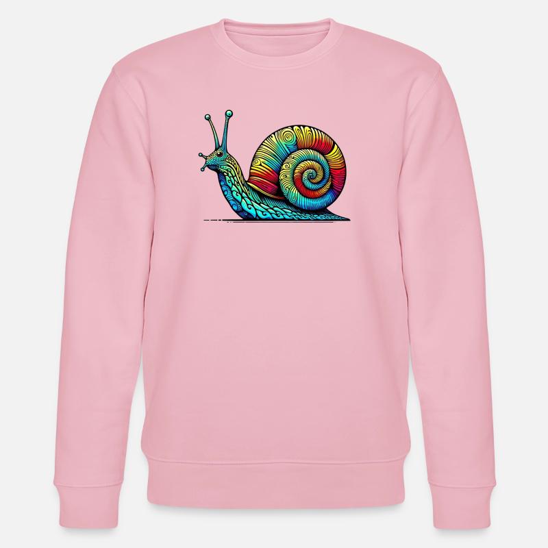 Escargot - Sweat bio CHANGER Stanley/Stella Unisexe - rose pâle