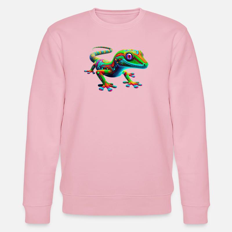 Gecko - Stanley/Stella Unisex Bio-Sweatshirt CHANGER - Hellrosa