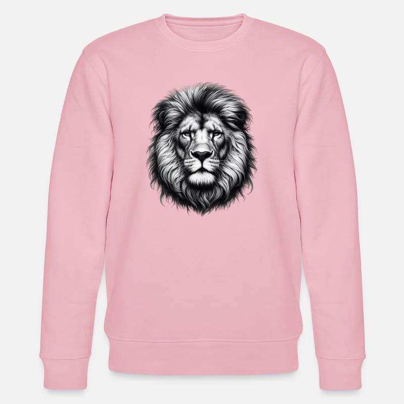 Löwe - Stanley/Stella Unisex Bio-Sweatshirt CHANGER  - Hellrosa