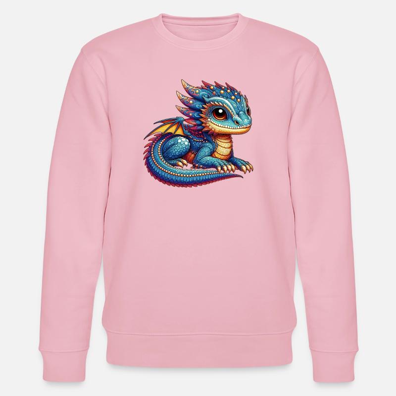 Drache - Stanley/Stella Unisex Bio-Sweatshirt CHANGER  - Hellrosa