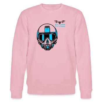Drohnenpilot 2 - Stanley/Stella Unisex Bio-Sweatshirt CHANGER  - Hellrosa - Vorne - Jaron (178cm) & Liana (172cm)