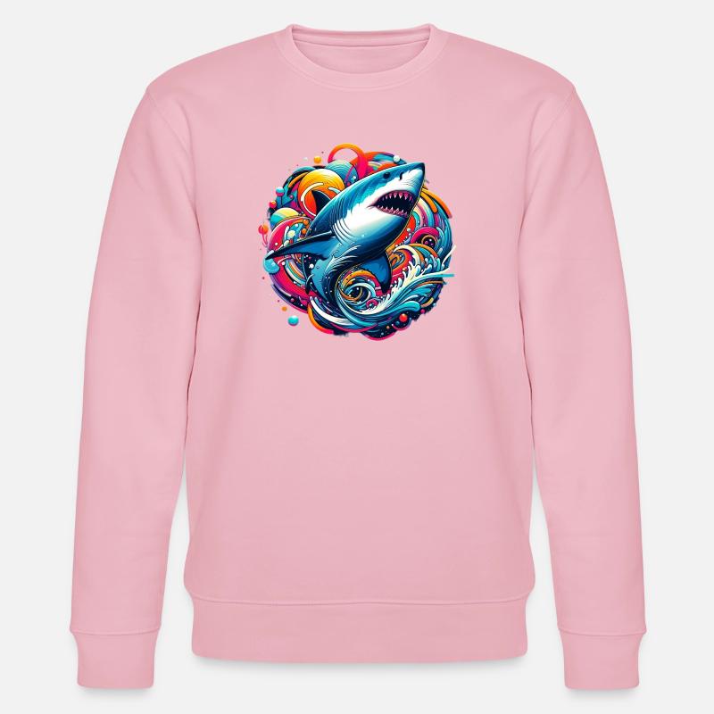 Requin - Sweat bio CHANGER Stanley/Stella Unisexe - rose pâle