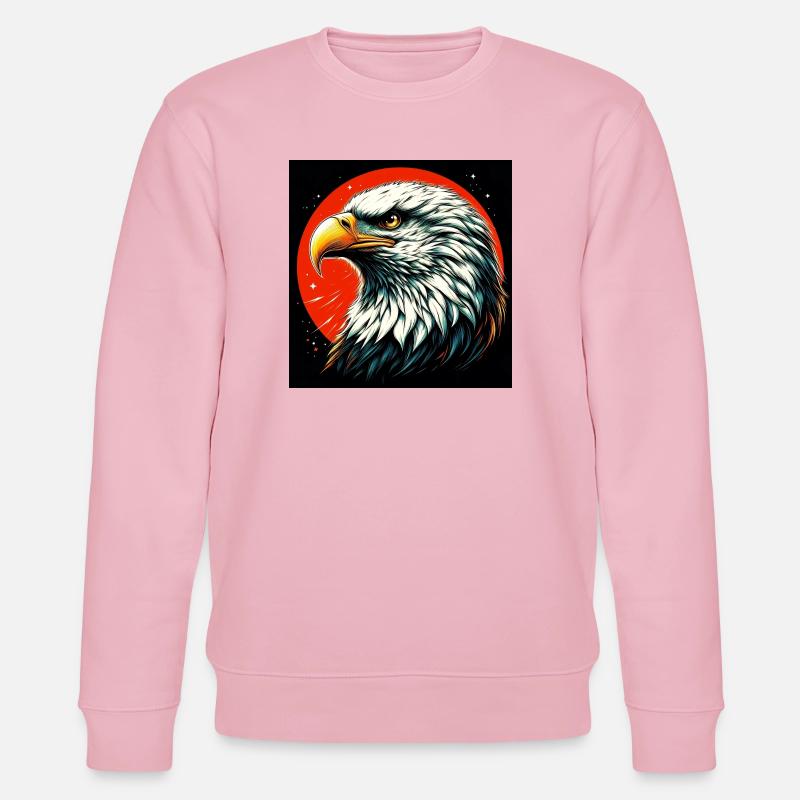 Weißkopfseeadler - Stanley/Stella Unisex Bio-Sweatshirt CHANGER  - Hellrosa