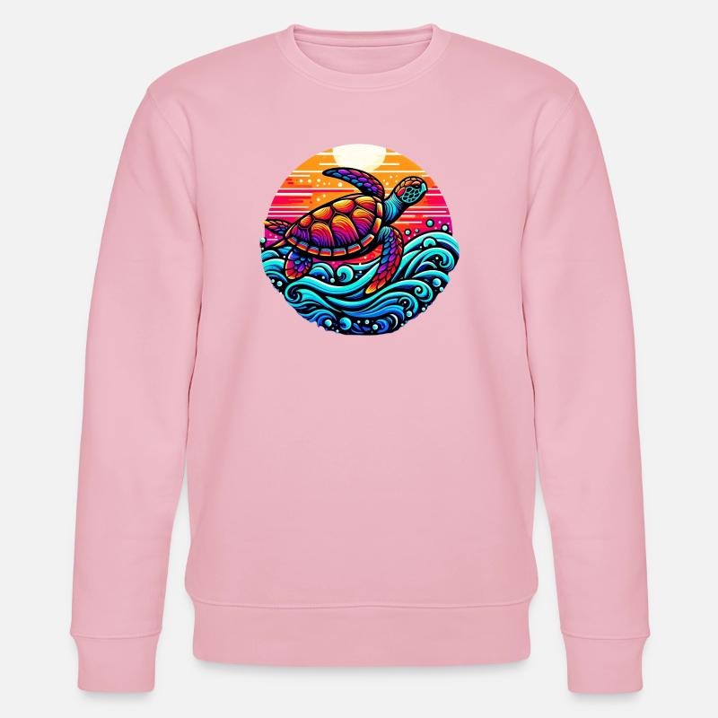 Turtle - Stanley/Stella CHANGER Unisex Organic Sweatshirt - cotton pink