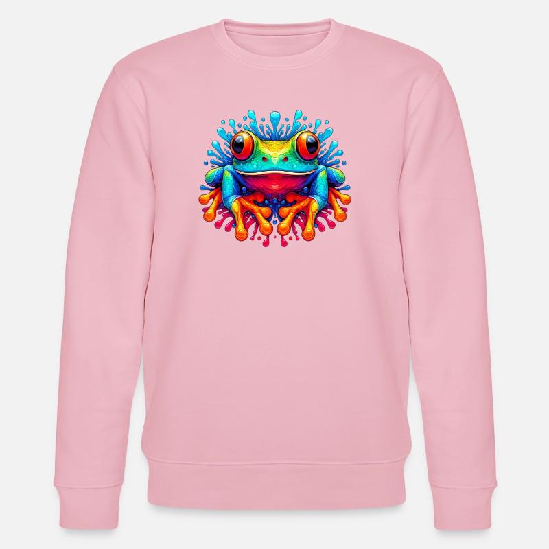 Grenouille - Sweat bio CHANGER Stanley/Stella Unisexe - rose pâle