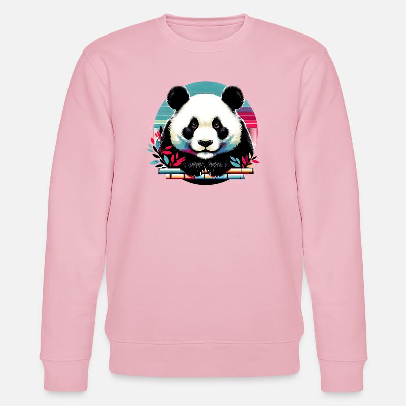 Panda - Sweat bio CHANGER Stanley/Stella Unisexe - rose pâle