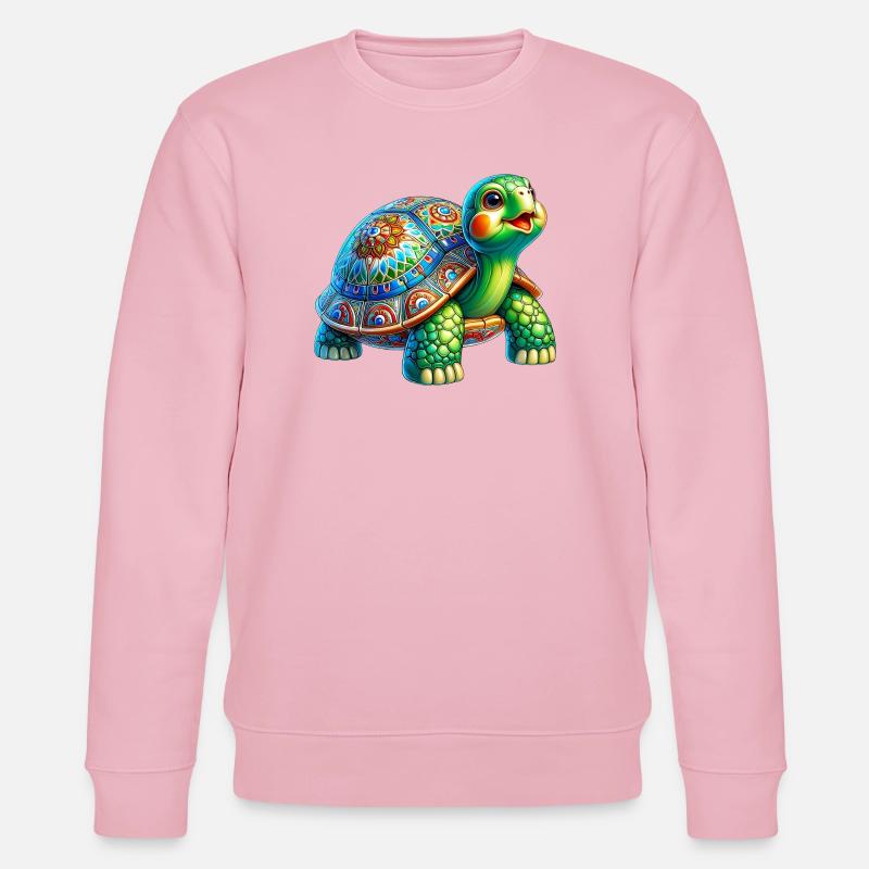 Schildkröte - Stanley/Stella Unisex Bio-Sweatshirt CHANGER  - Hellrosa