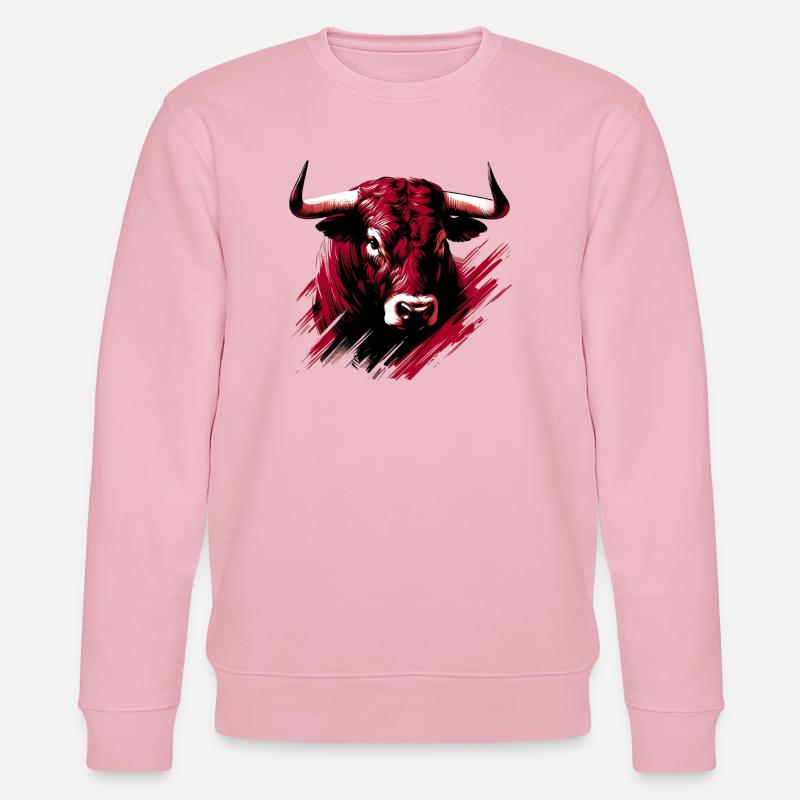 Stier - Stanley/Stella Unisex Bio-Sweatshirt CHANGER  - Hellrosa