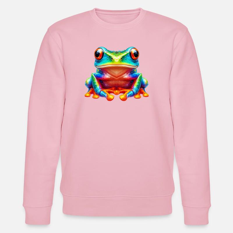 Frog - Stanley/Stella CHANGER Unisex Organic Sweatshirt - cotton pink