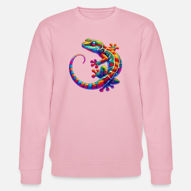 Gecko - Stanley/Stella Unisex Bio-Sweatshirt CHANGER  - Hellrosa