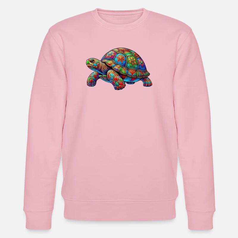 Schildkröte - Stanley/Stella Unisex Bio-Sweatshirt CHANGER  - Hellrosa