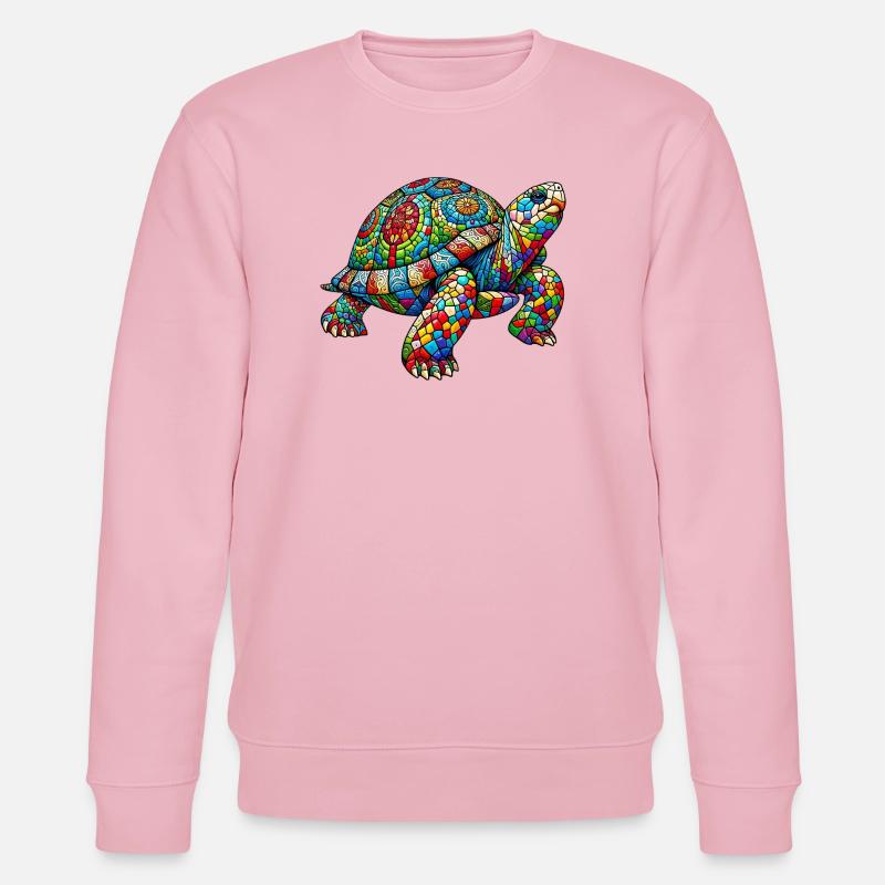 Turtle - Stanley/Stella CHANGER Unisex Organic Sweatshirt - cotton pink
