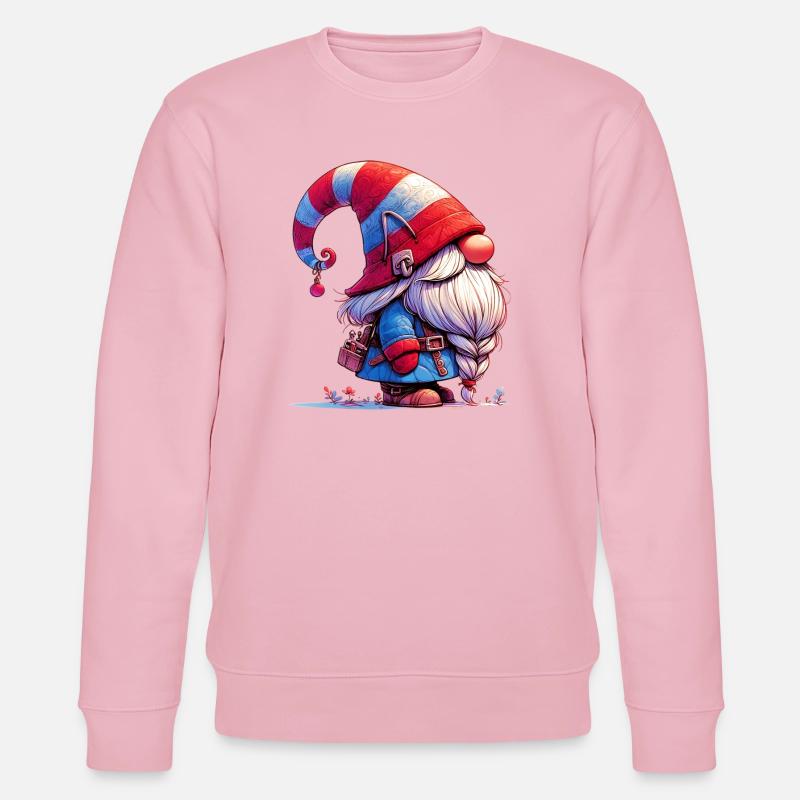 Gnom-Goblin-Elf - Stanley/Stella Unisex Bio-Sweatshirt CHANGER  - Hellrosa