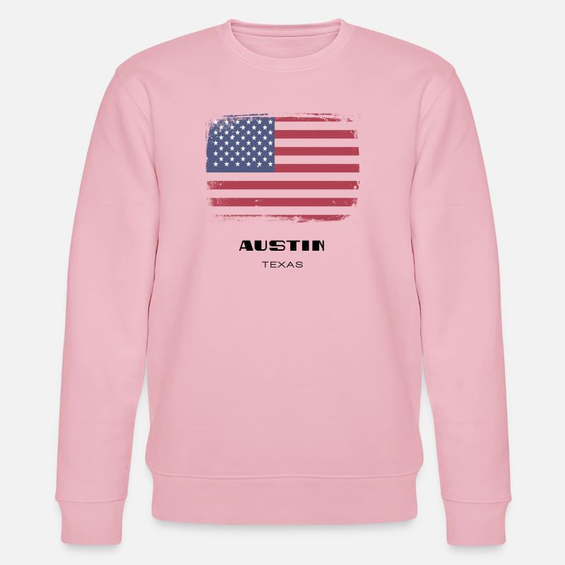Austin, Texas, USA - Stanley/Stella Unisex Bio-Sweatshirt CHANGER  - Hellrosa