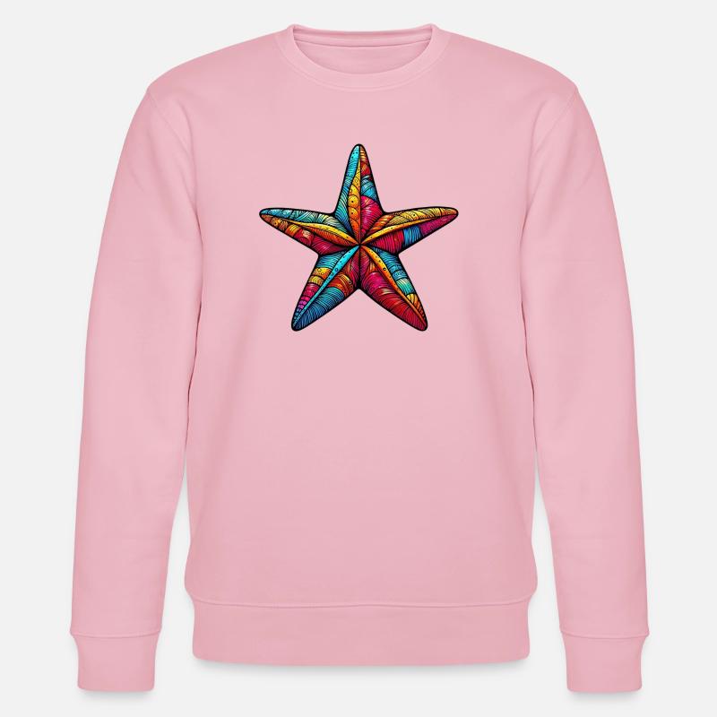 Étoile de mer - Sweat bio CHANGER Stanley/Stella Unisexe - rose pâle