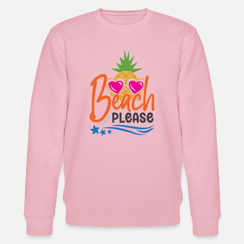 Beach Please - Stanley/Stella CHANGER Unisex Organic Sweatshirt - cotton pink