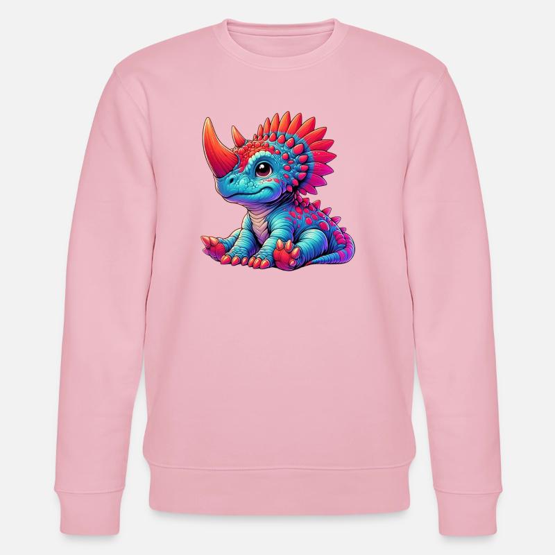 Dinosaure - Sweat bio CHANGER Stanley/Stella Unisexe - rose pâle