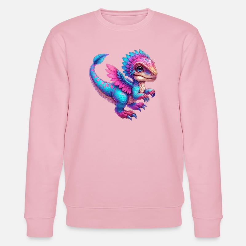 Dinosaure - Sweat bio CHANGER Stanley/Stella Unisexe - rose pâle