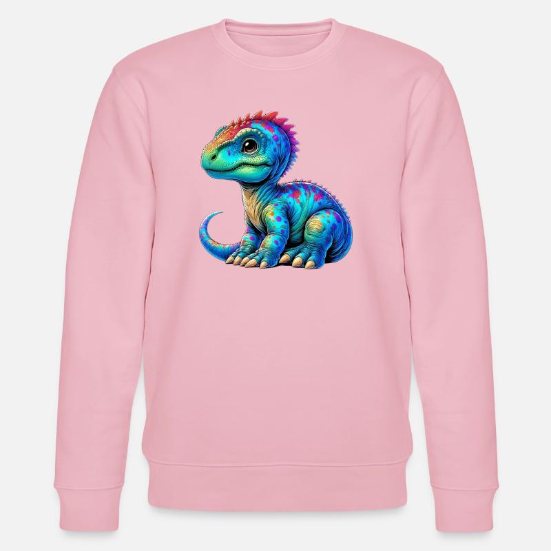 Dinosaure - Sweat bio CHANGER Stanley/Stella Unisexe - rose pâle