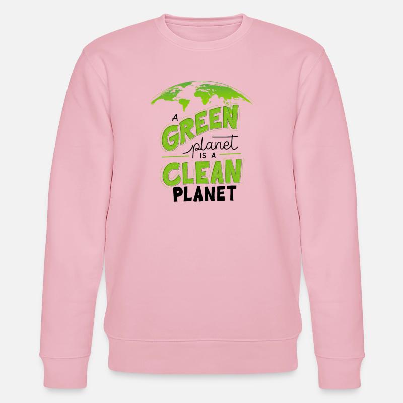 Conception écologique Green Clean Earth - Sweat bio CHANGER Stanley/Stella Unisexe - rose pâle