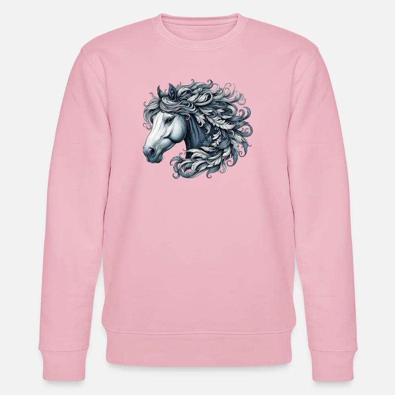 Cheval - Sweat bio CHANGER Stanley/Stella Unisexe - rose pâle