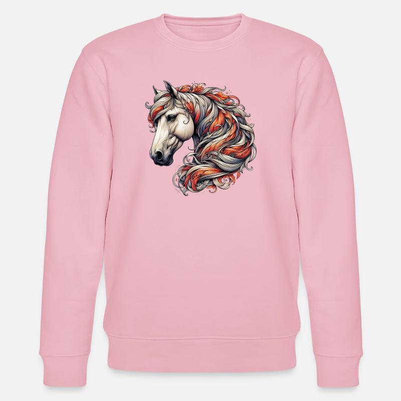 Cheval - Sweat bio CHANGER Stanley/Stella Unisexe - rose pâle