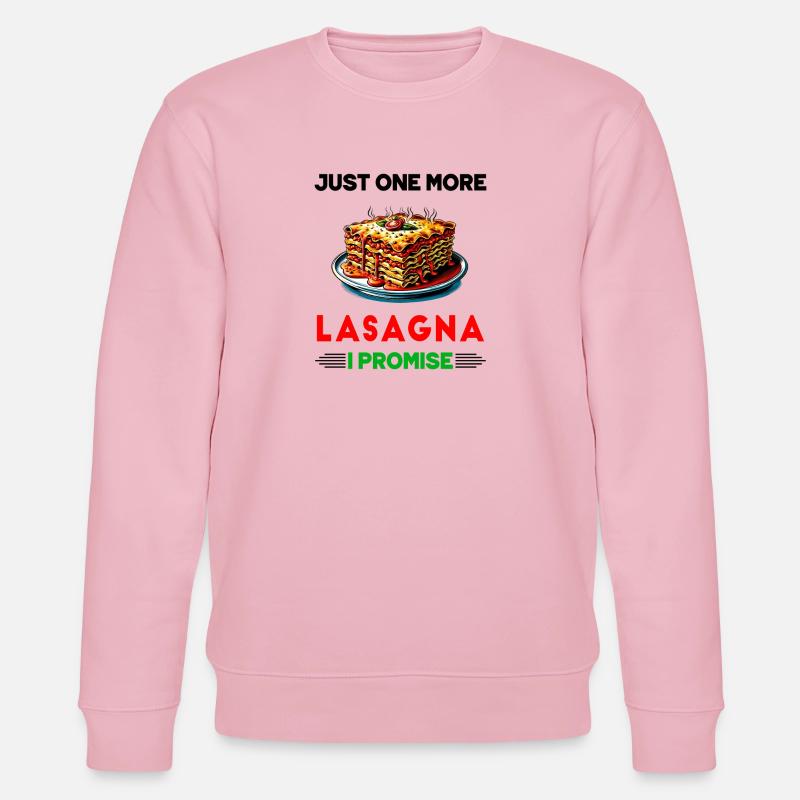 Nur noch eine Lasagne, versprochen - Stanley/Stella Unisex Bio-Sweatshirt CHANGER  - Hellrosa