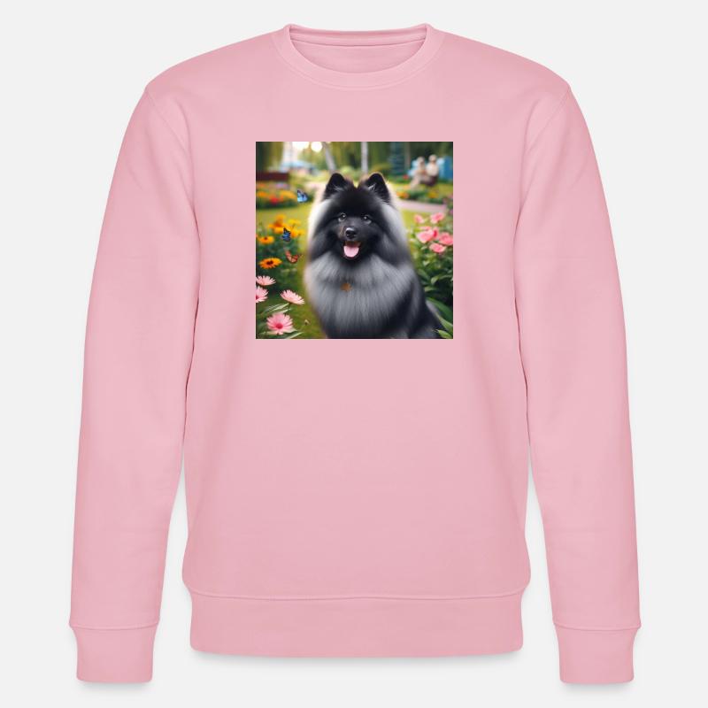 Wolspitz Keeshond - Stanley/Stella CHANGER Unisex Organic Sweatshirt - cotton pink