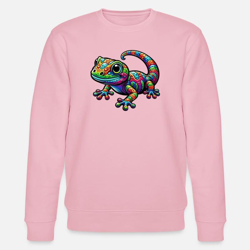 Gecko - Stanley/Stella Unisex Bio-Sweatshirt CHANGER  - Hellrosa