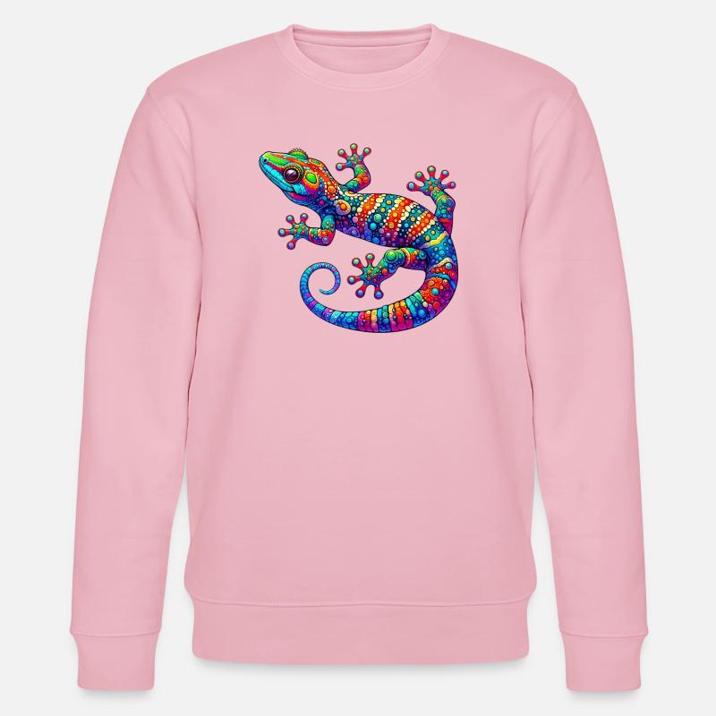 Gecko - Stanley/Stella Unisex Bio-Sweatshirt CHANGER  - Hellrosa