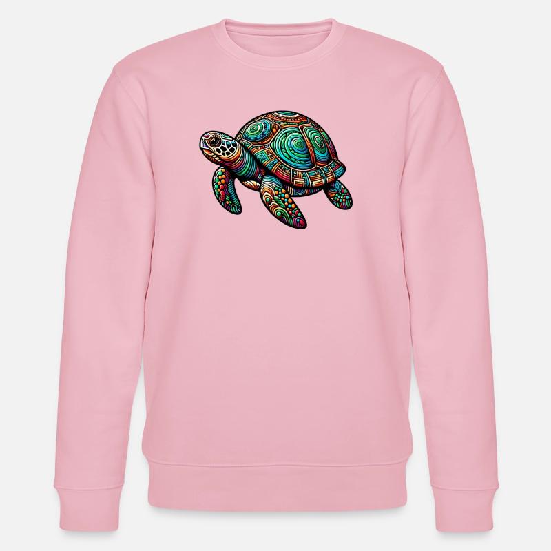Turtle - Stanley/Stella CHANGER Unisex Organic Sweatshirt - cotton pink