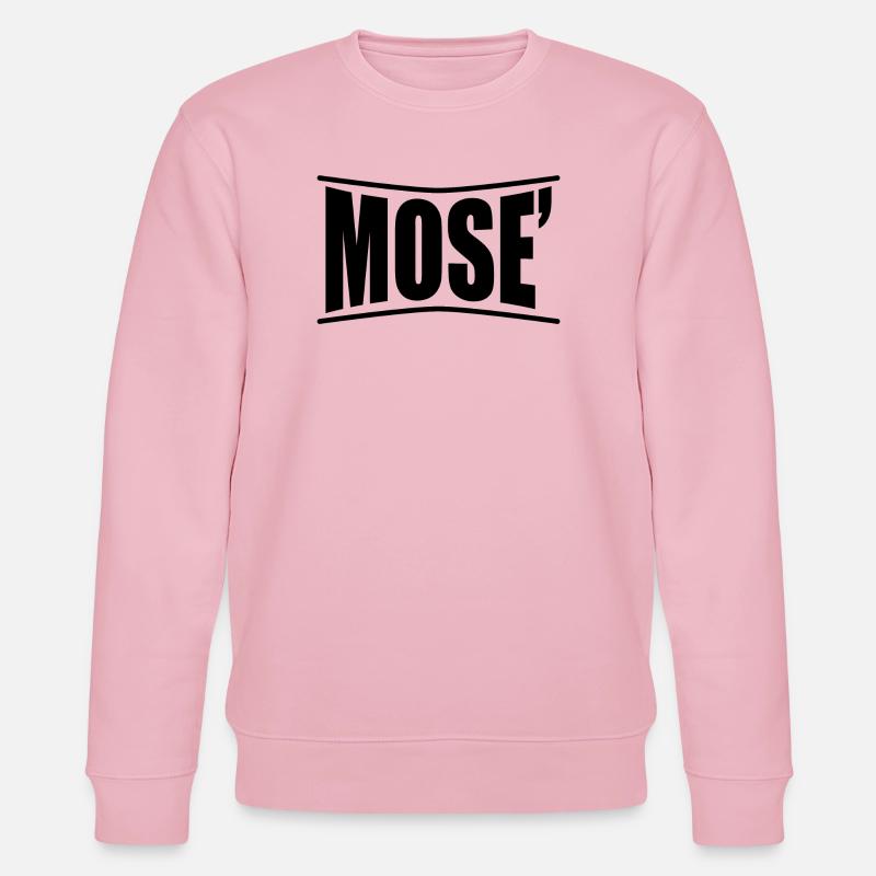 T-Shirt Mosè T-Shirt Geschenkidee - Stanley/Stella Unisex Bio-Sweatshirt CHANGER  - Hellrosa