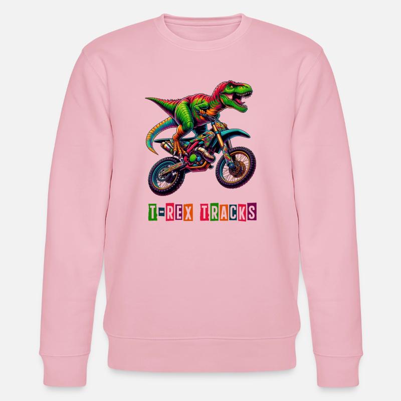 T-Rex Motorrad Design - Stanley/Stella Unisex Bio-Sweatshirt CHANGER  - Hellrosa