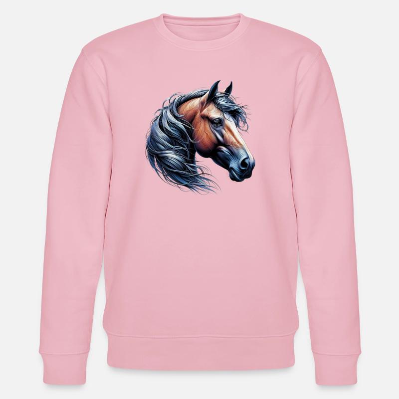 Cheval - Sweat bio CHANGER Stanley/Stella Unisexe - rose pâle