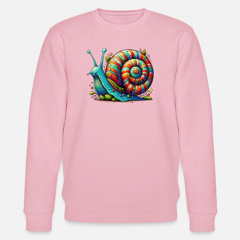 Escargot - Sweat bio CHANGER Stanley/Stella Unisexe - rose pâle