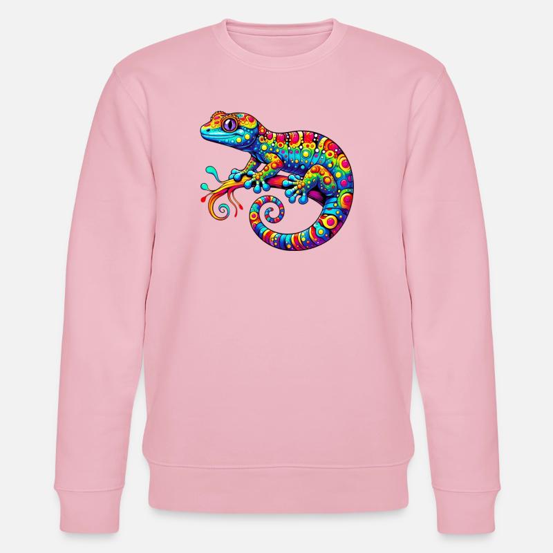 Gecko - Stanley/Stella Unisex Bio-Sweatshirt CHANGER  - Hellrosa