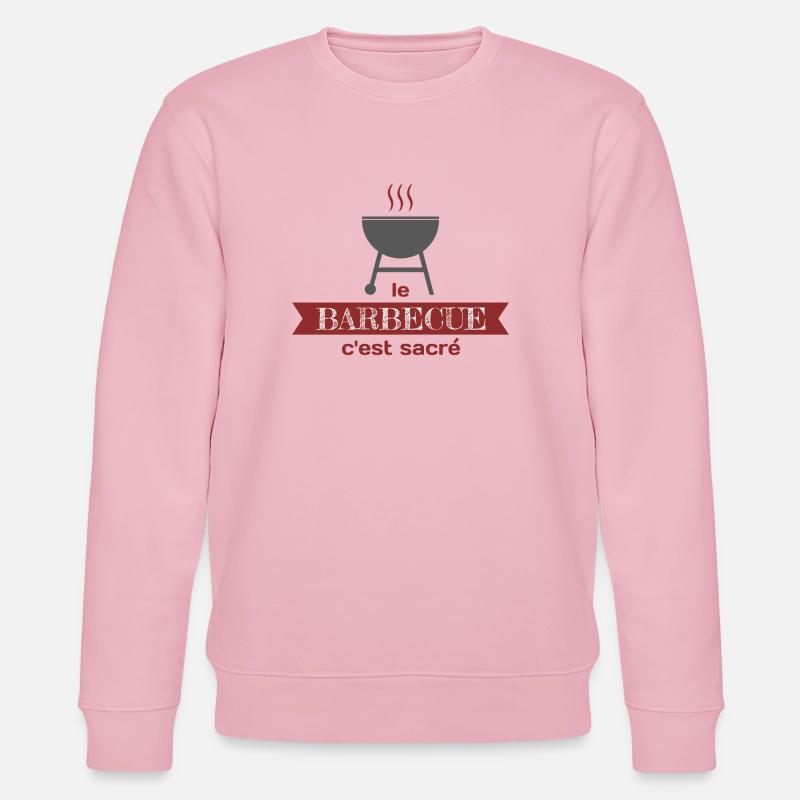 Le barbecue c'est sacré - Sweat bio CHANGER Stanley/Stella Unisexe - rose pâle