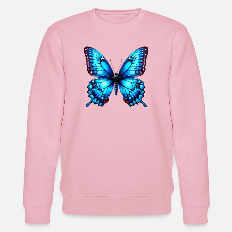 Papillon - Sweat bio CHANGER Stanley/Stella Unisexe - rose pâle