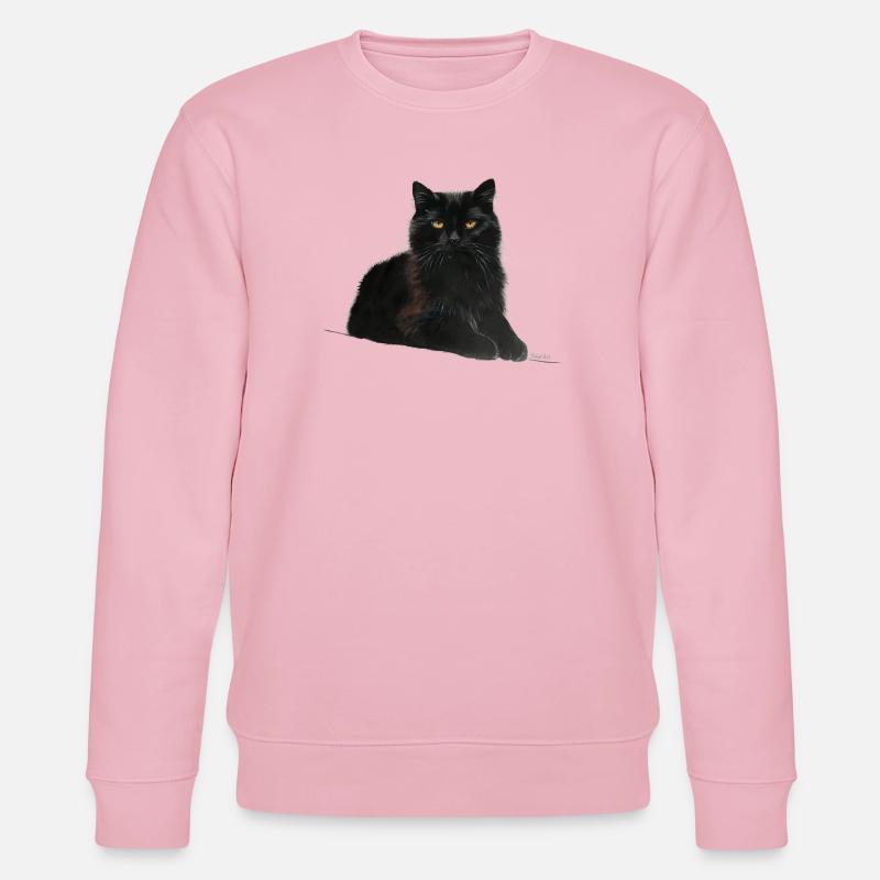 Katze - Stanley/Stella Unisex Bio-Sweatshirt CHANGER  - Hellrosa