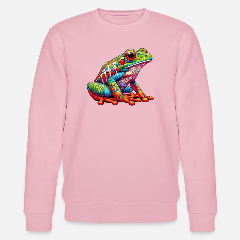 Frog - Stanley/Stella CHANGER Unisex Organic Sweatshirt - cotton pink