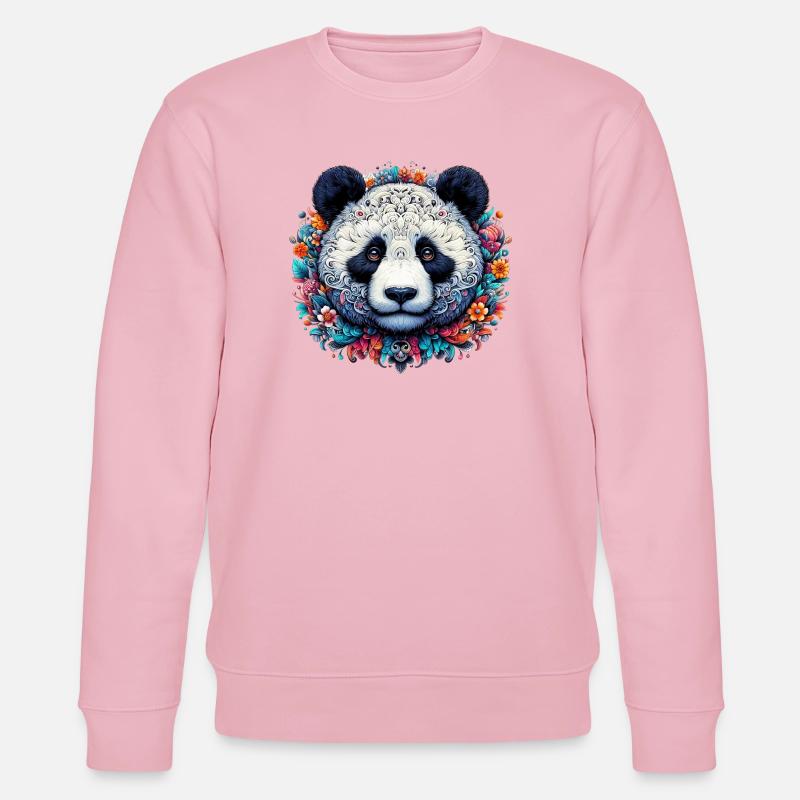 Panda - Sweat bio CHANGER Stanley/Stella Unisexe - rose pâle