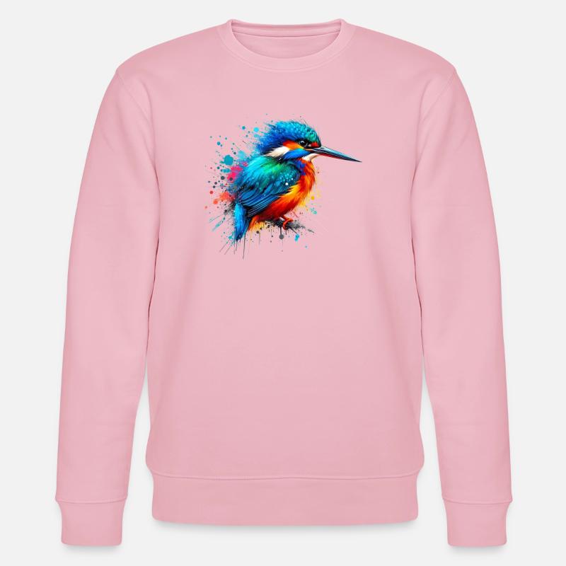 Eisvogel - Stanley/Stella Unisex Bio-Sweatshirt CHANGER  - Hellrosa