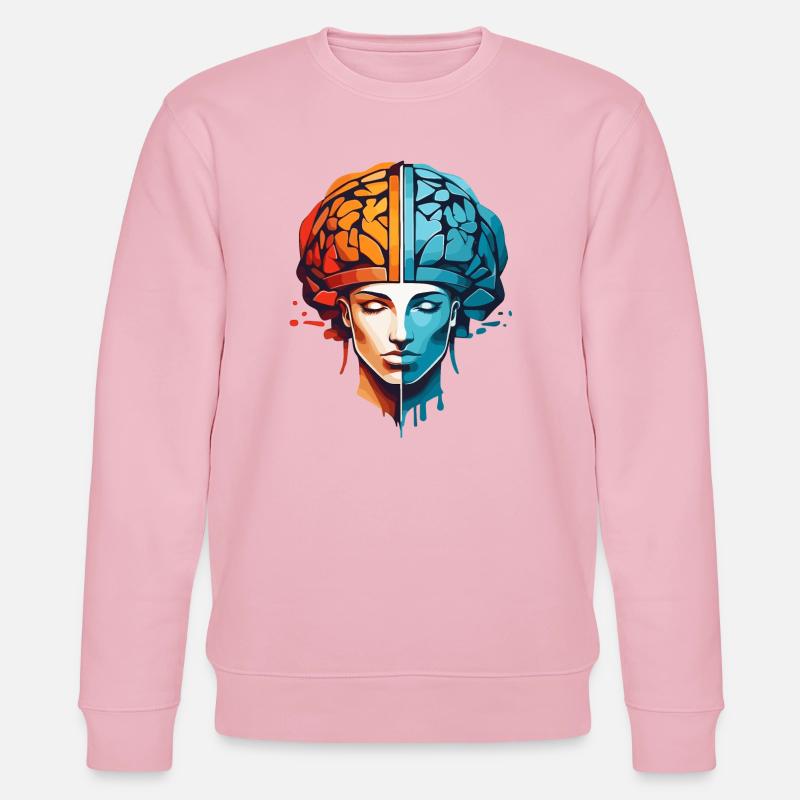 Frauen Denken - Stanley/Stella Unisex Bio-Sweatshirt CHANGER  - Hellrosa