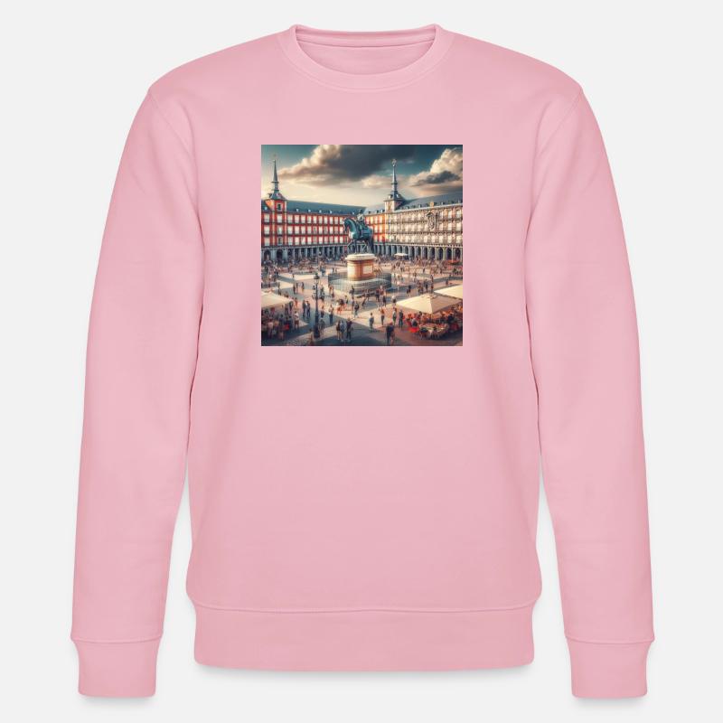 Plaza Mayor in Madrid - Stanley/Stella Unisex Bio-Sweatshirt CHANGER  - Hellrosa
