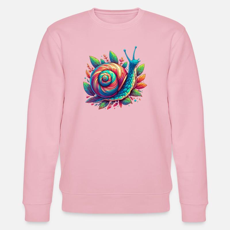 Escargot - Sweat bio CHANGER Stanley/Stella Unisexe - rose pâle