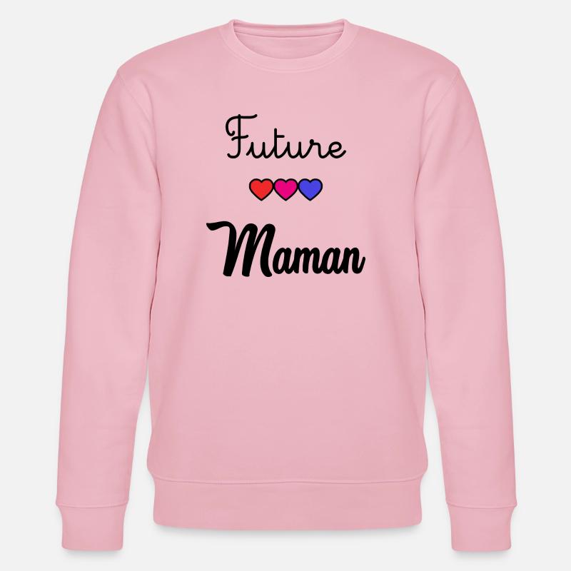 WERDENDE MAMA - Stanley/Stella Unisex Bio-Sweatshirt CHANGER  - Hellrosa