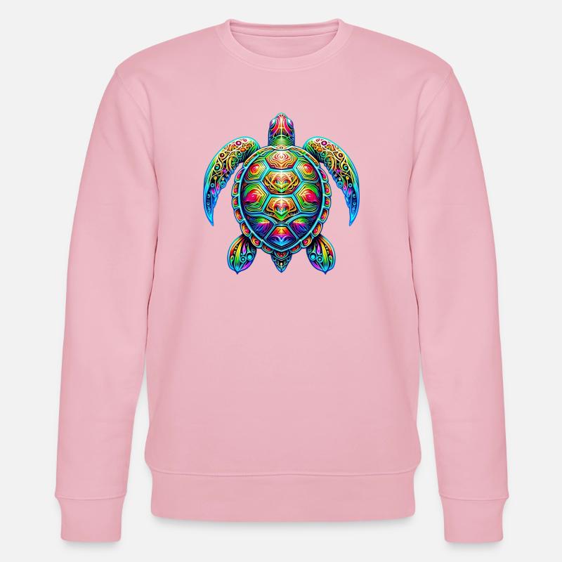 Schildkröte - Stanley/Stella Unisex Bio-Sweatshirt CHANGER  - Hellrosa