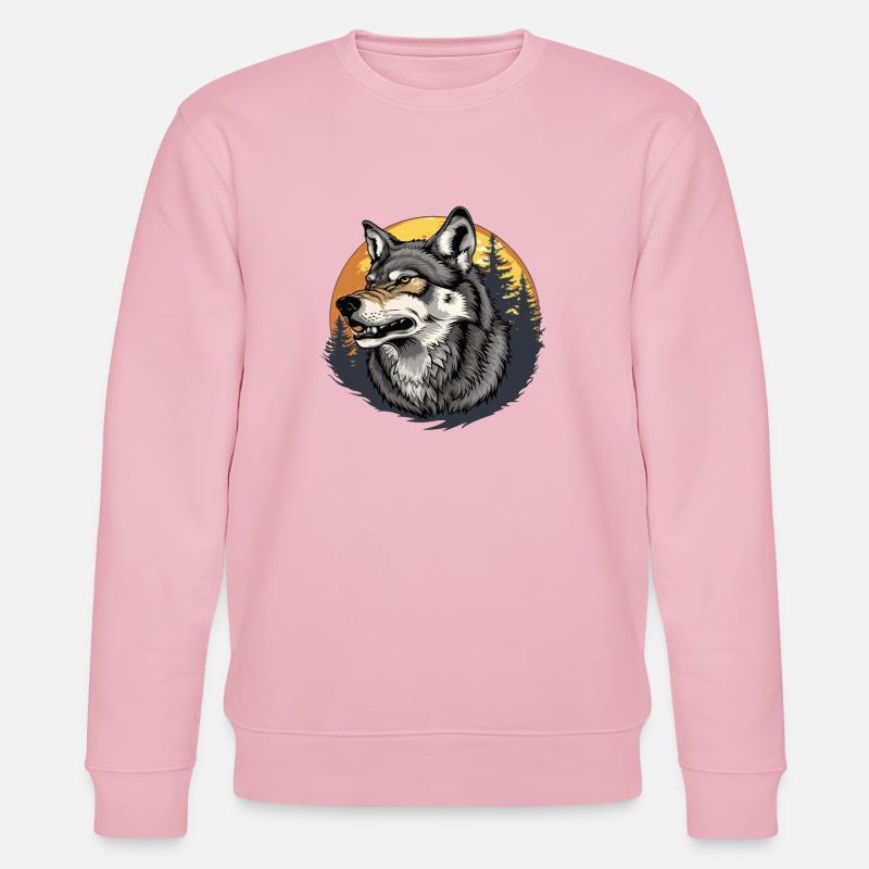 Wolfsblut - Stanley/Stella Unisex Bio-Sweatshirt CHANGER - Hellrosa
