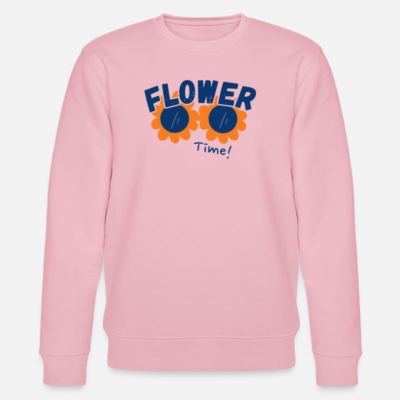 Lass die Blumen sprechen - Stanley/Stella Unisex Bio-Sweatshirt CHANGER  - Hellrosa
